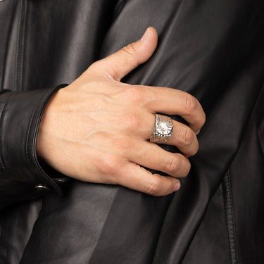 Bague Héphaïstos Ligne Diamants Argent