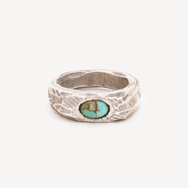 Bague Geologic Argent Turquoise