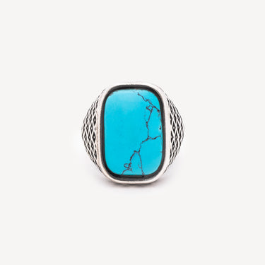 Bague Geologic Rectangle Turquoise