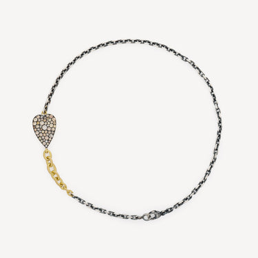 Bracelet Champagne Heart Or et Argent