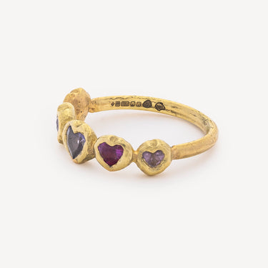 Bague Band Sapphire Hearts