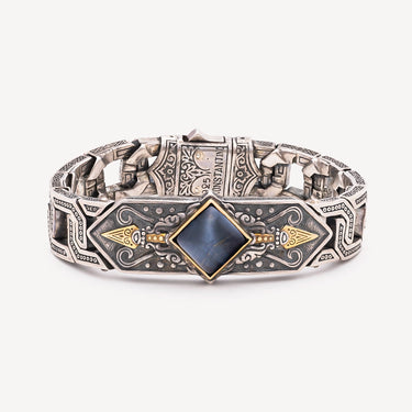Bracelet Hawks Eye Argent et Or