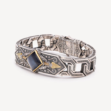 Bracelet Hawks Eye Argent et Or