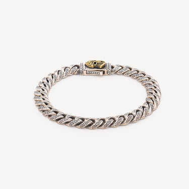 Bracelet Kavos Sheild Chain Argent