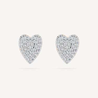 Studs Angele Diamond Heart Or Rose