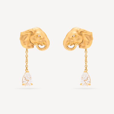 BO PAIR LUCKY PENDANT ELEPHANT YG DLAB