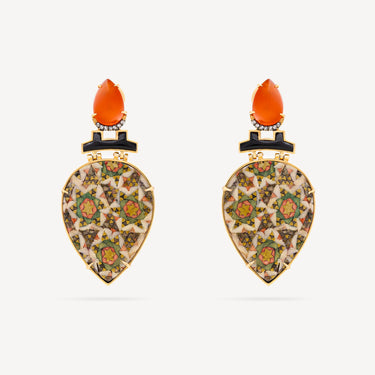 Boucles d'Oreilles Wood Star Gold