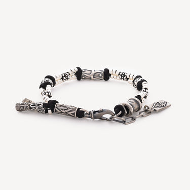 Bracelet Jacob Argent Noir