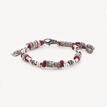 Bracelet Jacob Argent Bordeaux