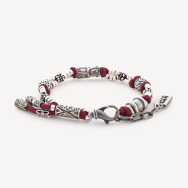Bracelet Jacob Argent Bordeaux