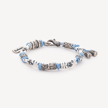 Bracelet Jacob Argent Bleu Ciel