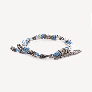 Bracelet Jacob Argent Bleu Ciel