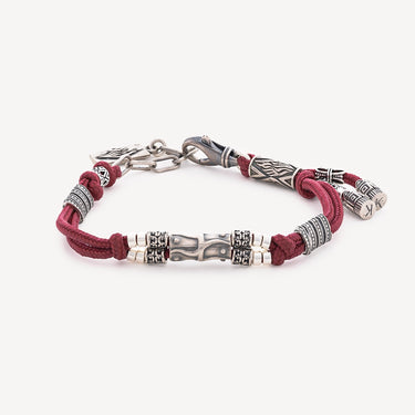 Bracelet Simha Argent Rouge
