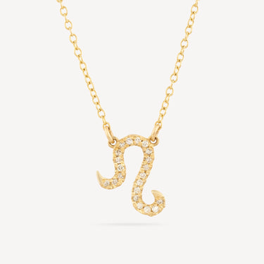 Collier Zodiac Lion Or Diamants