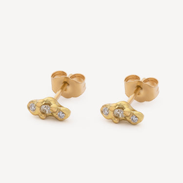 Cloud Diamond Stud Earrings