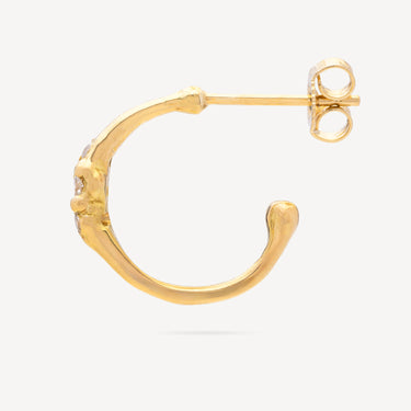 Tenny Comet Diamond Hoop Earrings