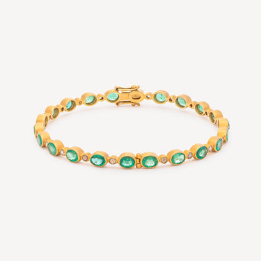 MANJULA EMERALD DIAMOND YG BRACELET