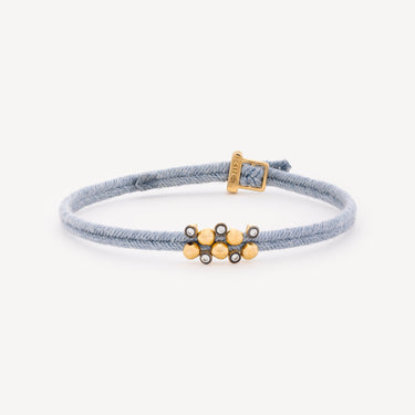 SKY BLUE CORD BRACELET 4 EL24 DIA YG