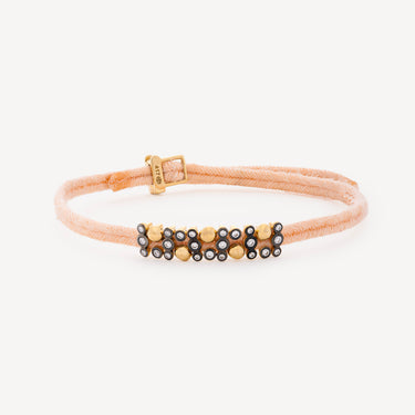 PINK CORD BRACELET 6 EL2 5 EL24 DIA YG