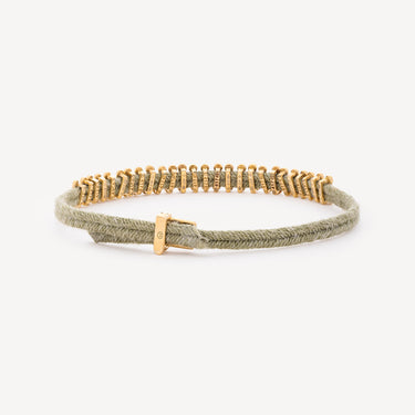 GREEN CORD BRACELET LARGE 24 EL7 2 EL2