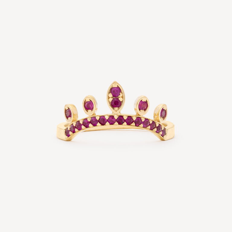 Celia Ruby Yellow Gold Ring