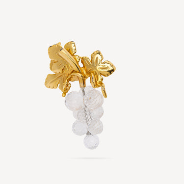Crystal Grapes Brooch