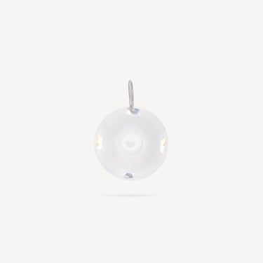 Frosted Crystal Heart Pendant