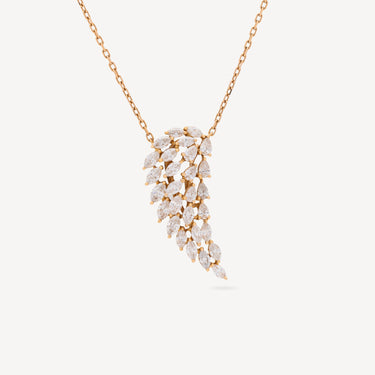 Angel Necklace Rose Gold Diamonds Messika