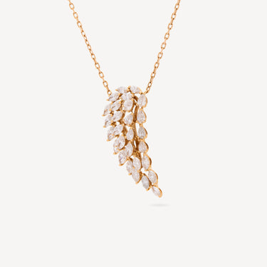 Angel Necklace Rose Gold Diamonds Messika