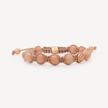 8mm Braided Rose Shamballa Bracelet