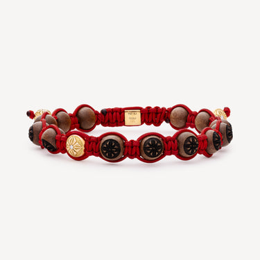 Bracelet 8mm Braided Gold Ebony
