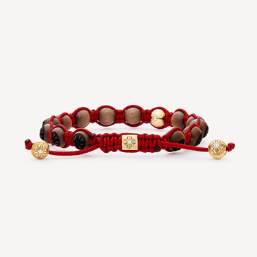 Bracelet 8mm Braided Gold Ebony