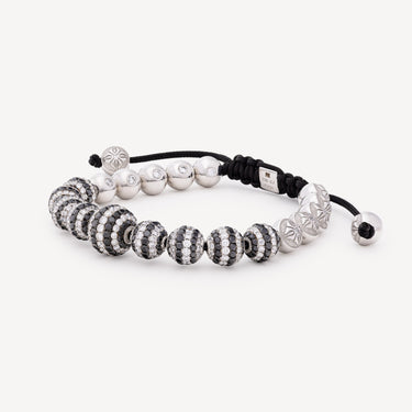 Black and White Non-Braided Bracelet