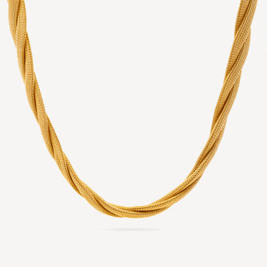 Collier Tressé Or