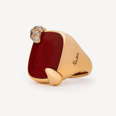 Ritratto Medium Jasper Brown Diamond Ring