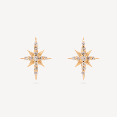 Boucles d’Oreille North Star and Diamonds