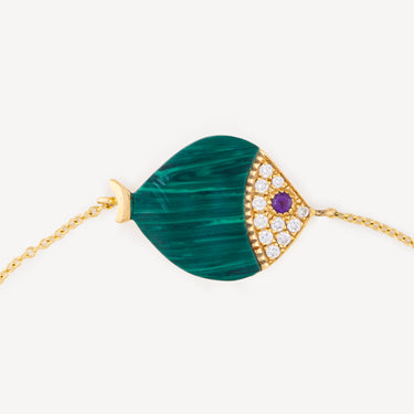 Bracelet Poisson Malachite