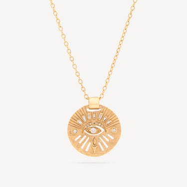 Collier Moon Eye Diamond Coin