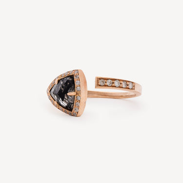 Bague Quartz Tourmaline