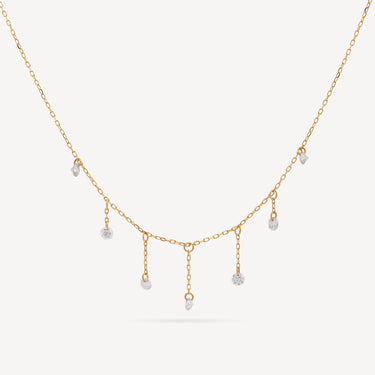 Collier Sept Diamants Libres