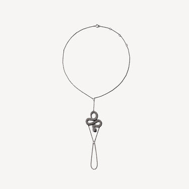 Bracelet De Cheville Serpent Noir