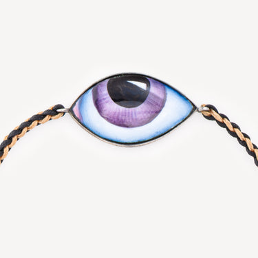 Bracelet Grand Mauve Macramé