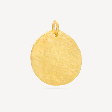 Pendentif Rond Brut Or Jaune