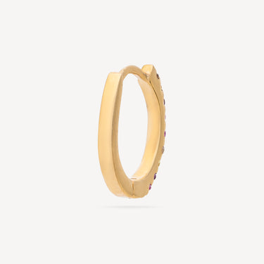 Créole Or Jaune Demi Pavée Multi Pastel