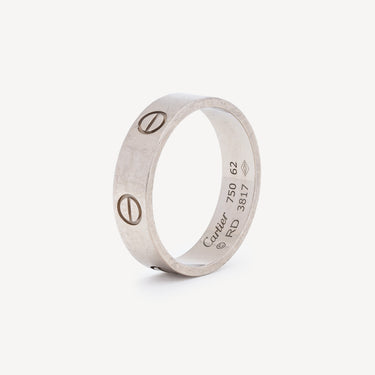 Bague Love Or Gris Modèle Classique