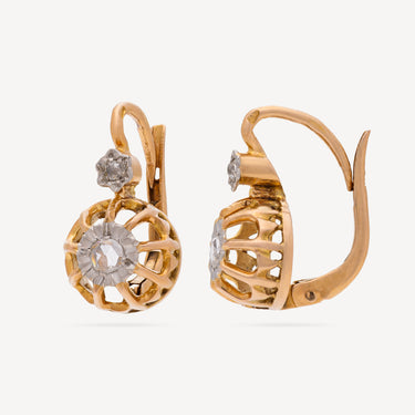 Boucles d’Oreilles Dormeuses Or Jaune