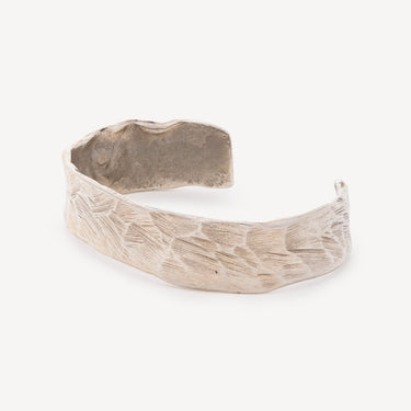 Bracelet Jonc Large Fil Rectangle Argent