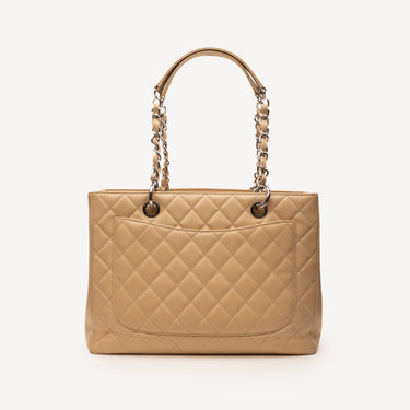 Sac Chanel Grand GST Cuir Caviar Beige