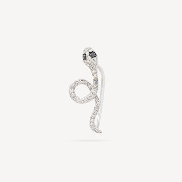 Boucle d’oreille Serpent Diamants