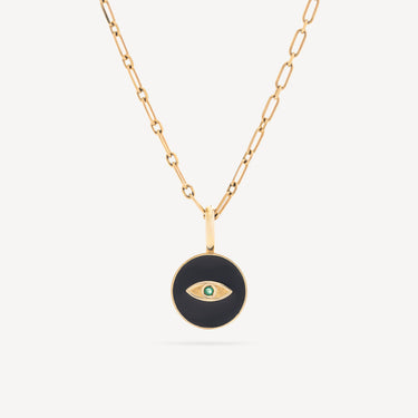 Collier Médaillon Oeil Or Jaune
